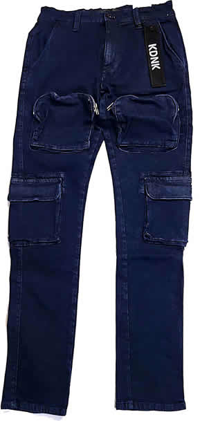 KDNK Brand Skinny Comfort Stretch Indigo Blue Jeans (KND4540)