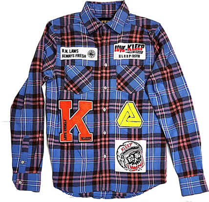 Kleep Wenge Patch Flannel Shirt (KW4920)