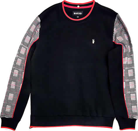 Makobi Designer Black Sweatshirt (M4031)
