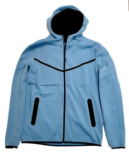 MSociety Dull Blue Track Hoodie Jacket (MS-21125)