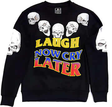 Motive Denim Black Laugh Now LS Sweat shirt (MT49)