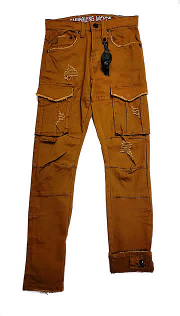 Smugglers Moon distressed Brown Denim Jeans