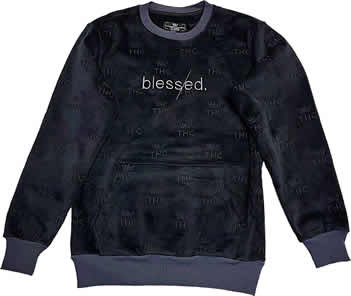 THC Black Blessed Velvet Jacket