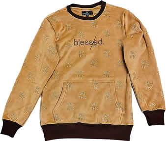 THC Brown Blessed Velvet Jacket