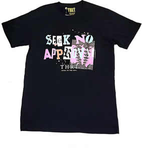 THRT Crew Neck Seek No Approval SS T-Shirt (BLK)